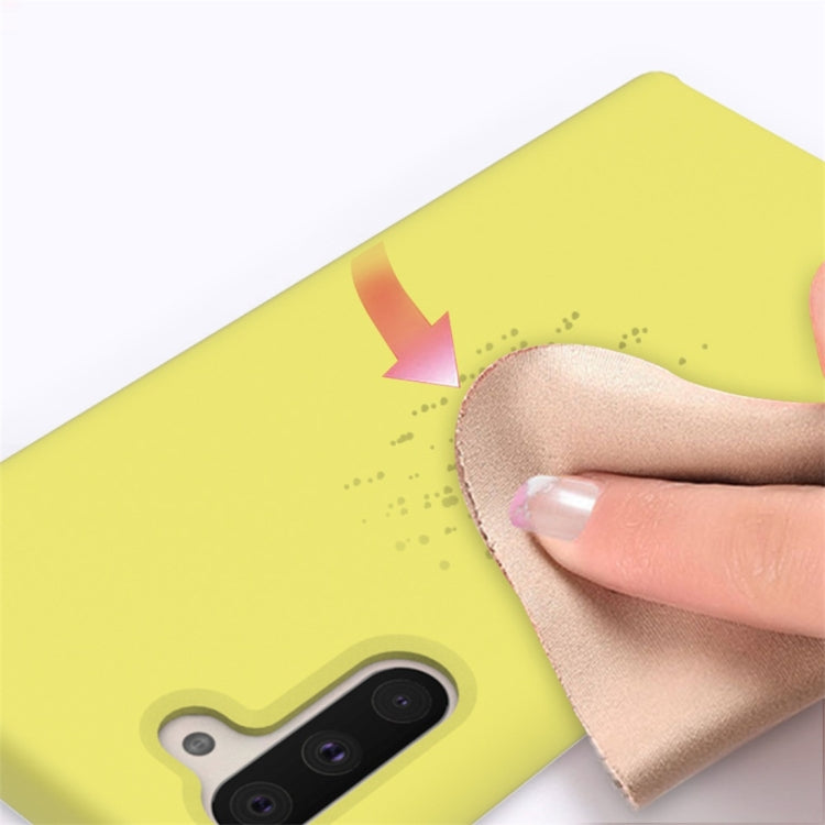 Solid Color Liquid Silicone Dropproof Full Coverage Protective Case for Galaxy Note 10