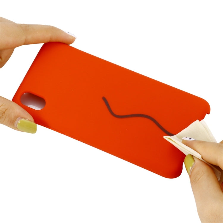 Solid Color Liquid Silicone Dropproof Protective Case for Xiaomi Redmi 7A