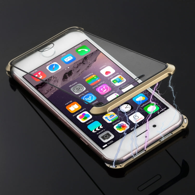 Ultra-Thin Angular Frame Magnetic Absorption Double-Sided Tempered Glass Shell for iPhone 8