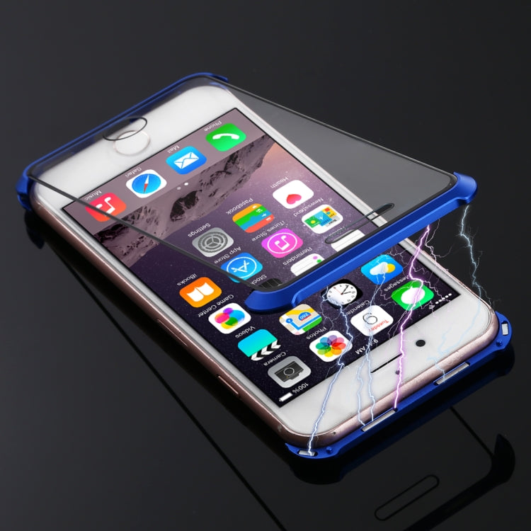 Ultra-Thin Angular Frame Magnetic Absorption Double-Sided Tempered Glass Shell for iPhone 8