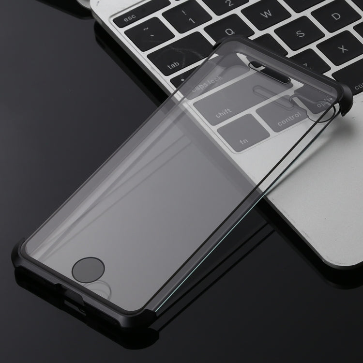 Ultra-Thin Angular Frame Magnetic Absorption Double-Sided Tempered Glass Shell for iPhone 8