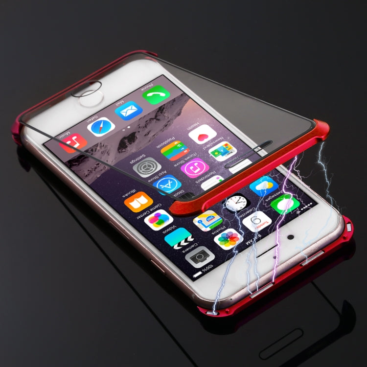 Ultra-Thin Angular Frame Magnetic Absorption Double-Sided Tempered Glass Shell for iPhone 8