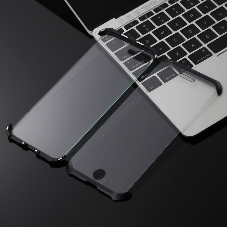 Ultra-Thin Angular Frame Magnetic Absorption Double-Sided Tempered Glass Shell for iPhone 8 Plus