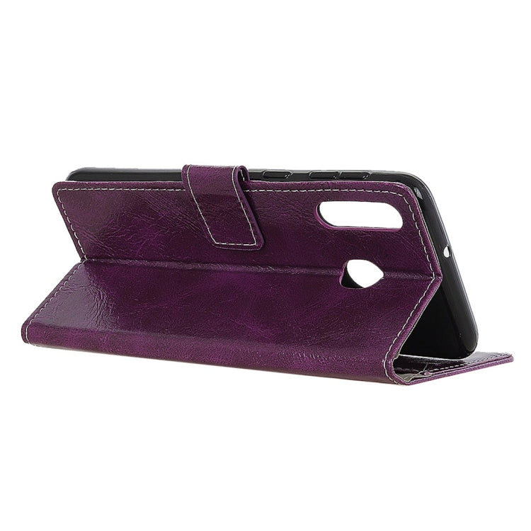Retro Crazy Horse Texture Horizontal Flip Leather Case with Holder & Card Slots & Wallet & Photo Frame for LG W30
