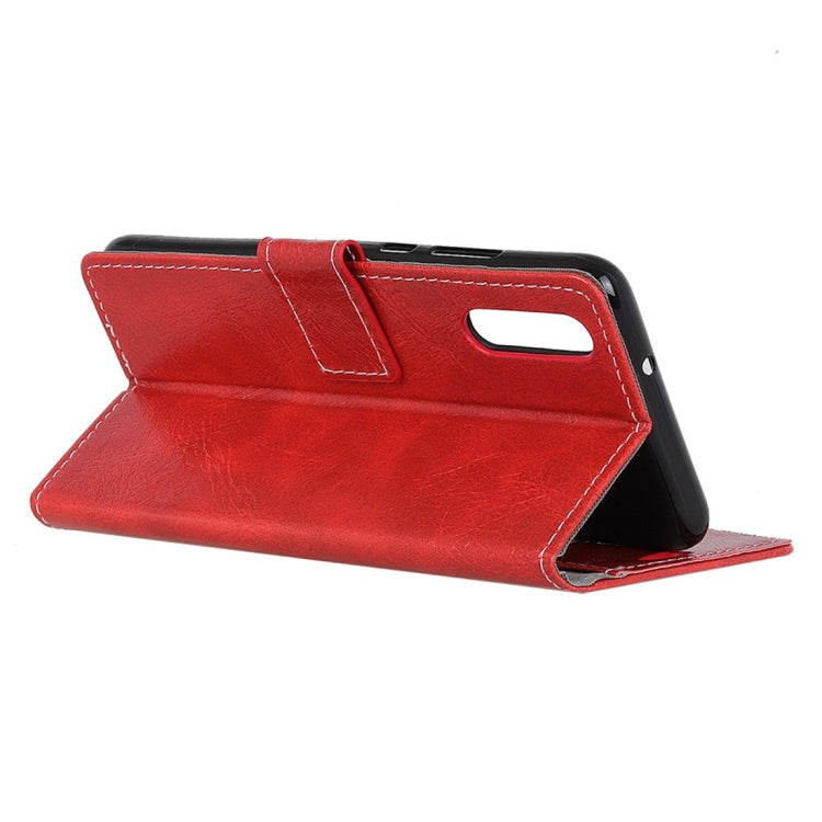 Retro Crazy Horse Texture Horizontal Flip Leather Case with Holder & Card Slots & Wallet & Photo Frame for ZTE Axon 10 Pro