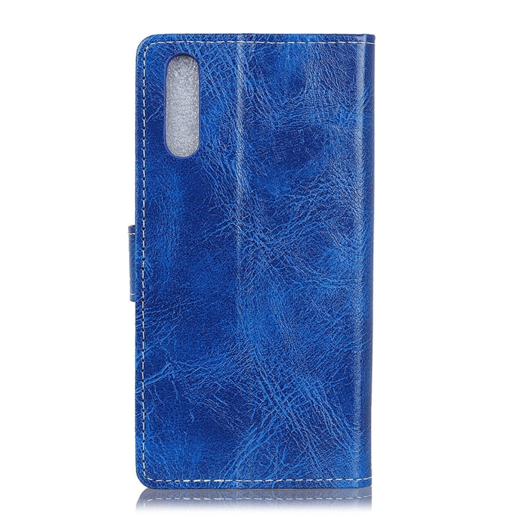 Retro Crazy Horse Texture Horizontal Flip Leather Case with Holder & Card Slots & Wallet & Photo Frame for ZTE Axon 10 Pro