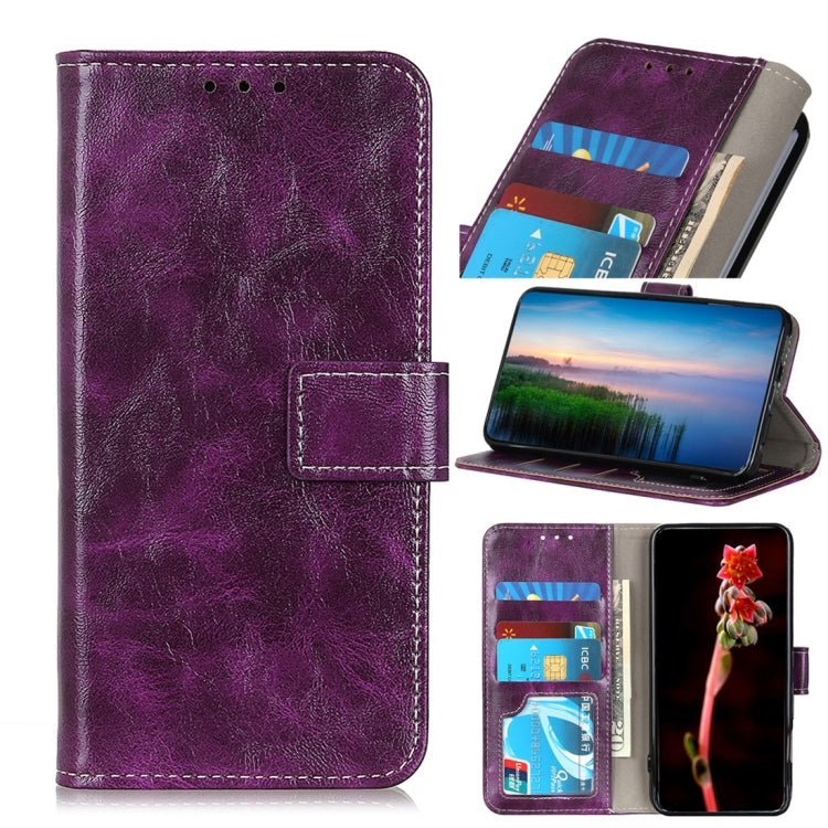Retro Crazy Horse Texture Horizontal Flip Leather Case with Holder & Card Slots & Wallet & Photo Frame for ZTE Axon 10 Pro