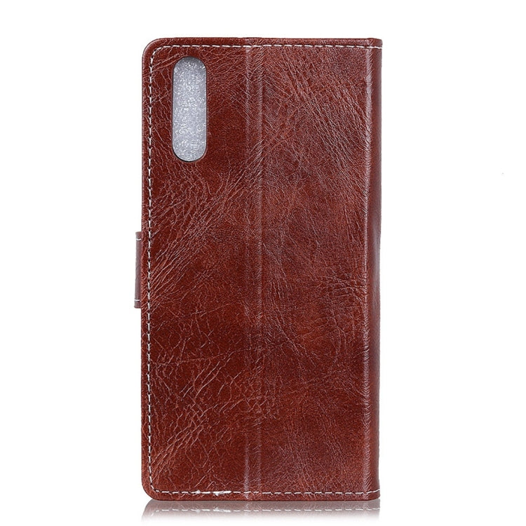 Retro Crazy Horse Texture Horizontal Flip Leather Case with Holder & Card Slots & Wallet & Photo Frame for ZTE Axon 10 Pro