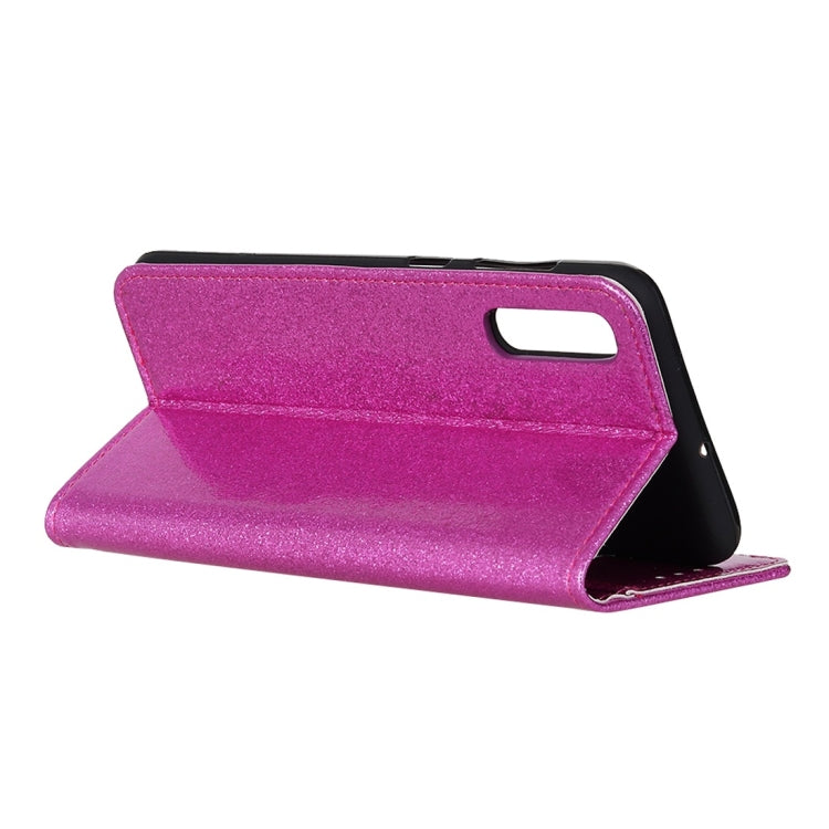 Glitter Powder Waterproof Horizontal Flip Leather Case with Holder & Card Slots & Wallet for ZTE Axon 10 Pro