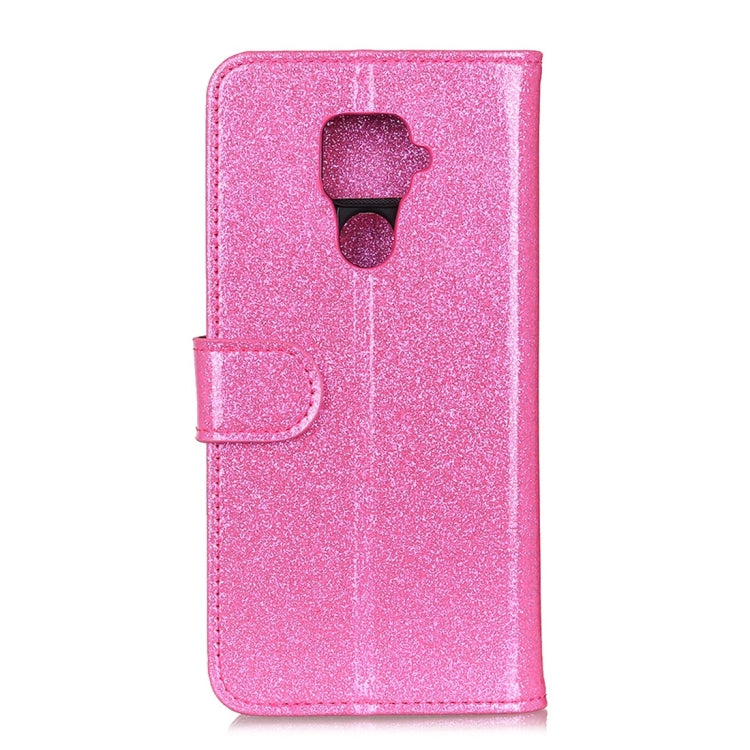 Glitter Powder Waterproof Horizontal Flip Leather Case with Holder & Card Slots & Wallet for Huawei Nova 5i Pro / Mate 30 Lite