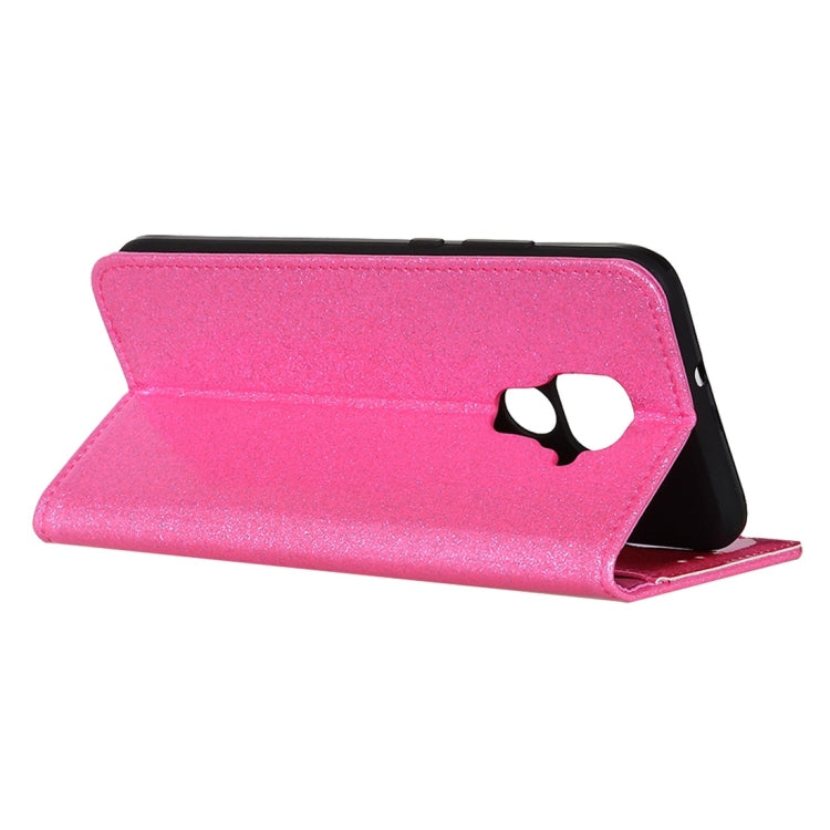 Glitter Powder Waterproof Horizontal Flip Leather Case with Holder & Card Slots & Wallet for Huawei Nova 5i Pro / Mate 30 Lite