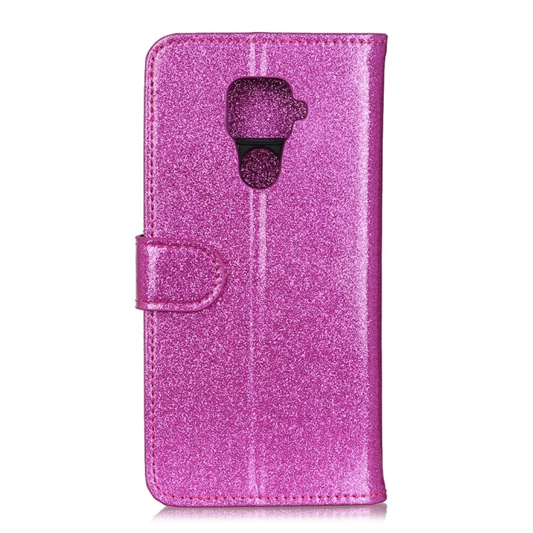 Glitter Powder Waterproof Horizontal Flip Leather Case with Holder & Card Slots & Wallet for Huawei Nova 5i Pro / Mate 30 Lite