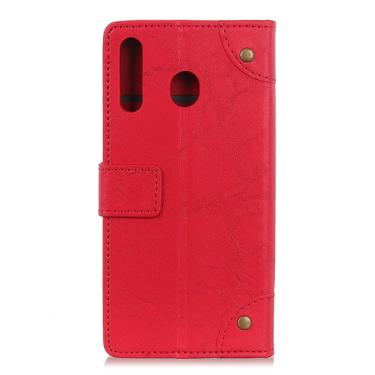 Copper Buckle Retro Crazy Horse Texture Horizontal Flip Leather Case with Holder & Card Slots & Wallet for LG W30
