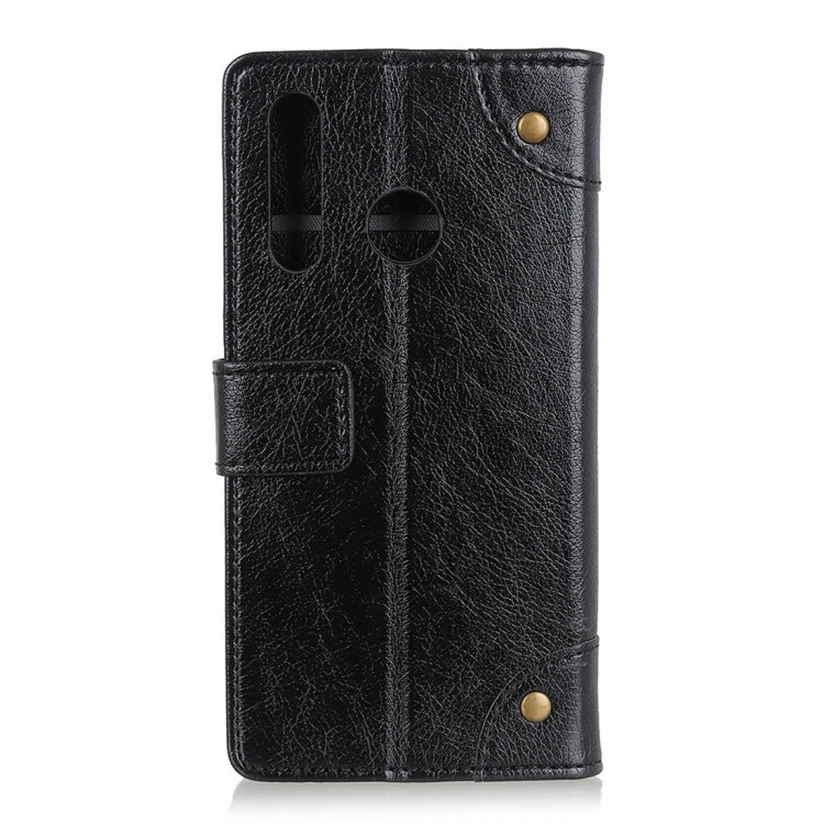 Copper Buckle Nappa Texture Horizontal Flip Leather Case with Holder & Card Slots & Wallet for LG W30