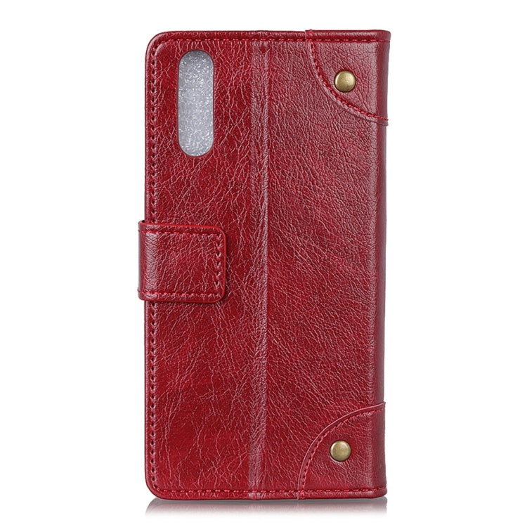 Copper Buckle Nappa Texture Horizontal Flip Leather Case with Holder & Card Slots & Wallet for ZTE Axon 10 Pro