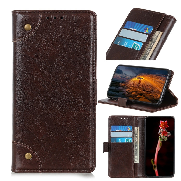 Copper Buckle Nappa Texture Horizontal Flip Leather Case with Holder & Card Slots & Wallet for ZTE Axon 10 Pro