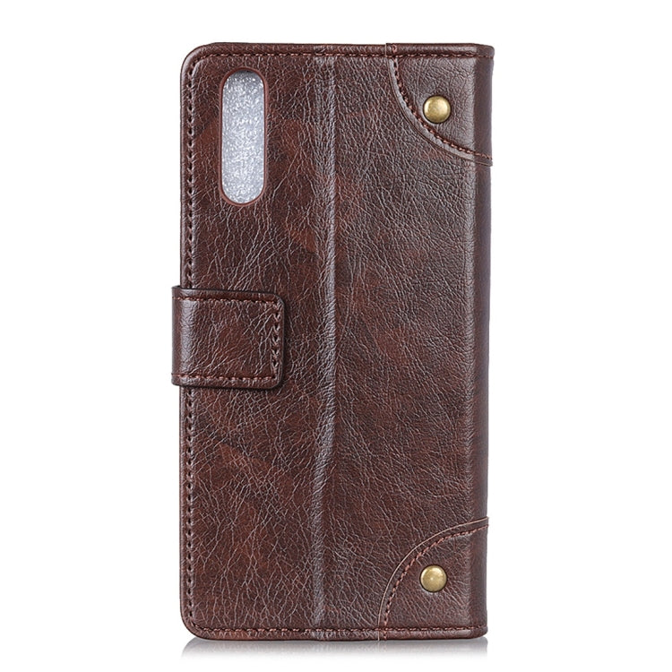 Copper Buckle Nappa Texture Horizontal Flip Leather Case with Holder & Card Slots & Wallet for ZTE Axon 10 Pro