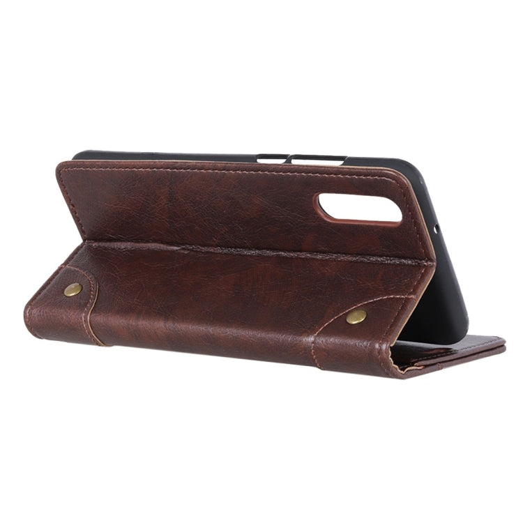 Copper Buckle Nappa Texture Horizontal Flip Leather Case with Holder & Card Slots & Wallet for ZTE Axon 10 Pro