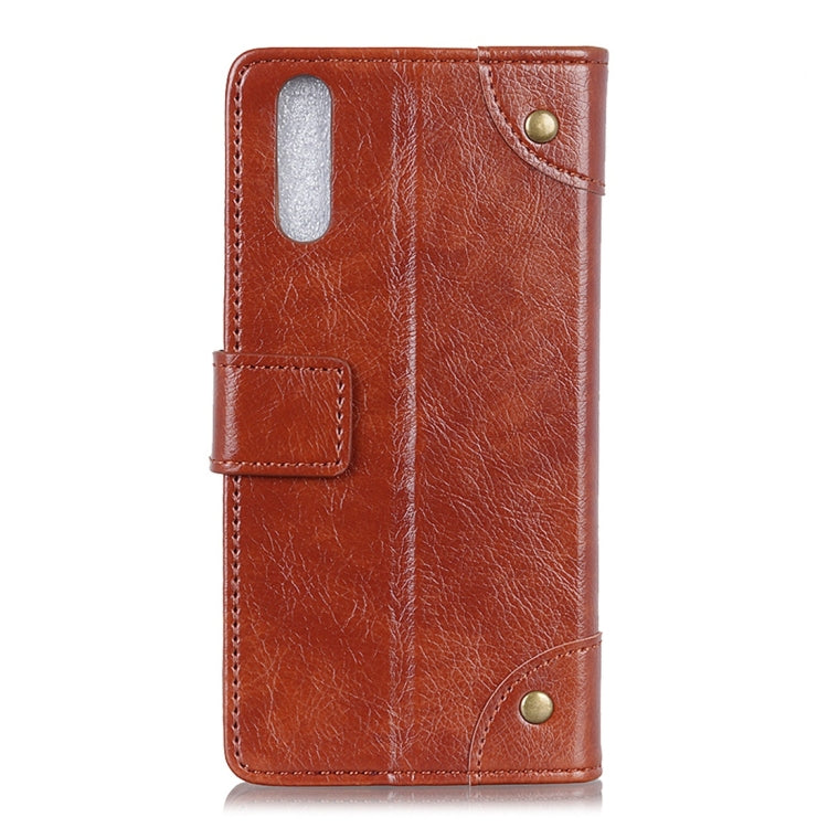Copper Buckle Nappa Texture Horizontal Flip Leather Case with Holder & Card Slots & Wallet for ZTE Axon 10 Pro