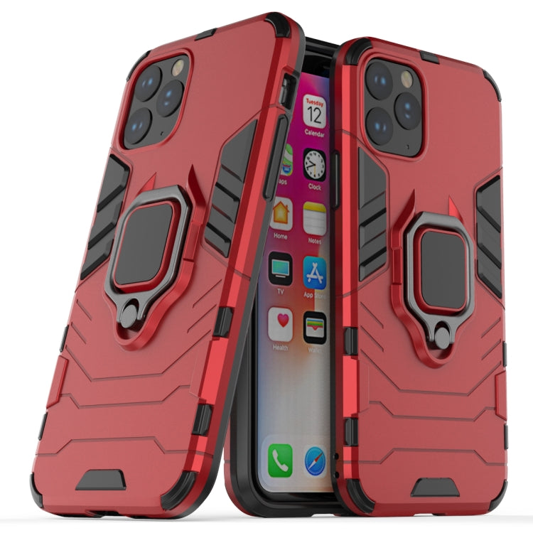 Panther PC + TPU Shockproof Protective Case with Magnetic Ring Holder for iPhone 11 Pro