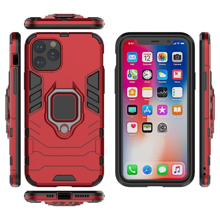Panther PC + TPU Shockproof Protective Case with Magnetic Ring Holder for iPhone 11 Pro