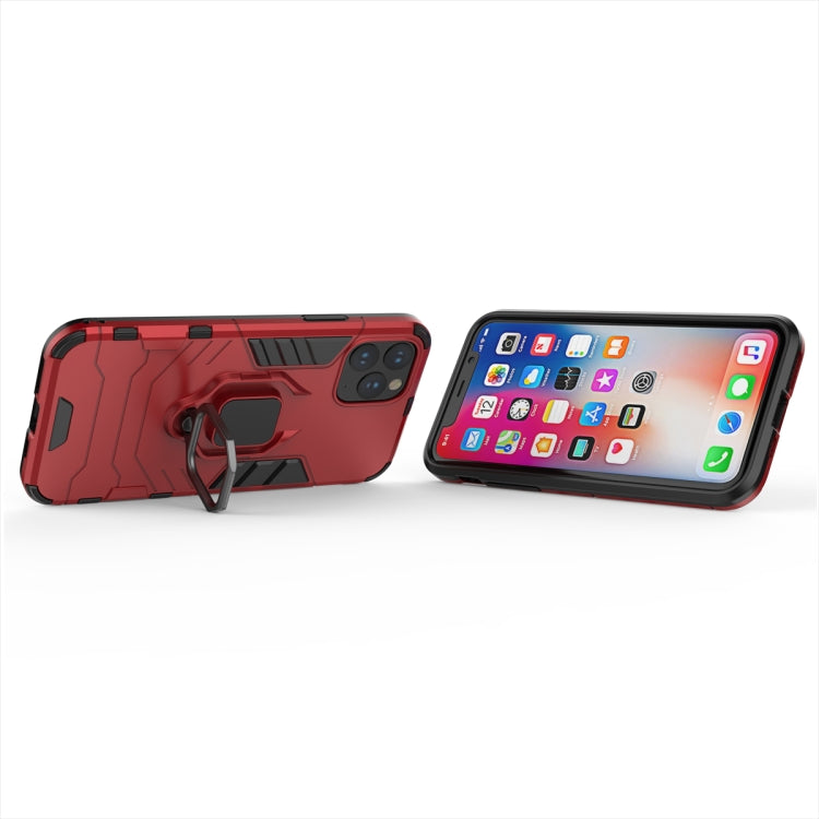 Panther PC + TPU Shockproof Protective Case with Magnetic Ring Holder for iPhone 11 Pro