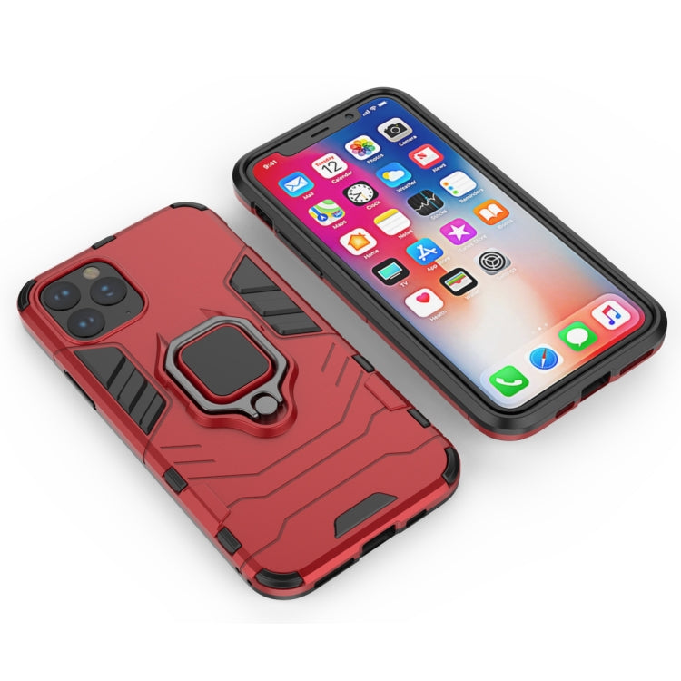 Panther PC + TPU Shockproof Protective Case with Magnetic Ring Holder for iPhone 11 Pro