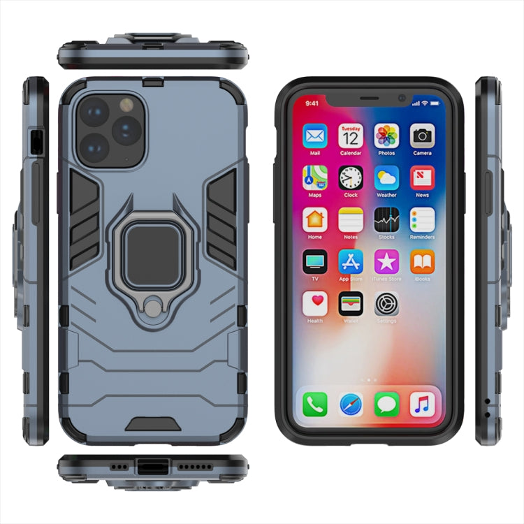 Panther PC + TPU Shockproof Protective Case with Magnetic Ring Holder for iPhone 11 Pro