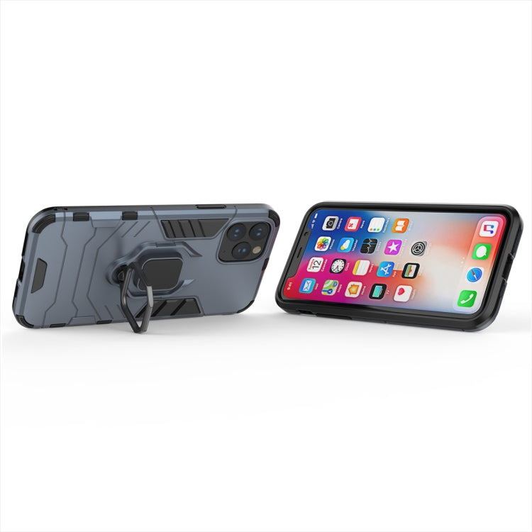 Panther PC + TPU Shockproof Protective Case with Magnetic Ring Holder for iPhone 11 Pro