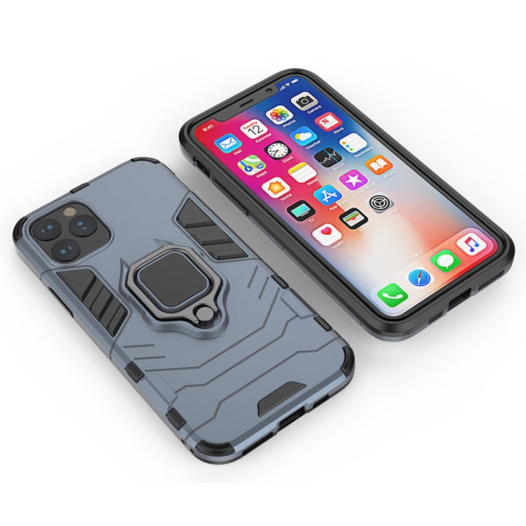 Panther PC + TPU Shockproof Protective Case with Magnetic Ring Holder for iPhone 11 Pro