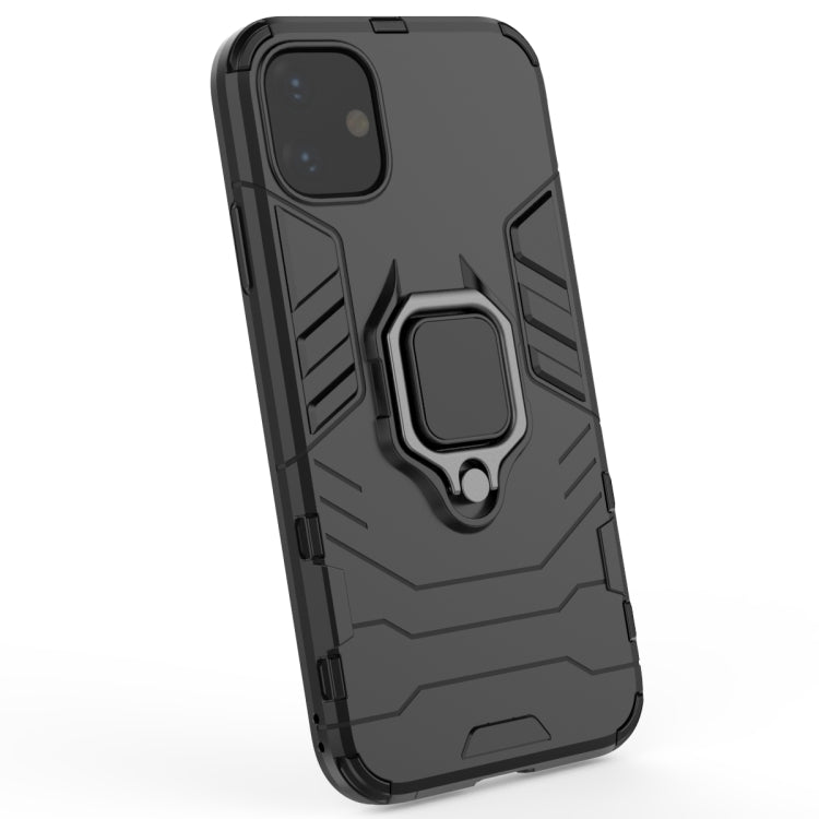 Panther PC + TPU Shockproof Protective Case with Magnetic Ring Holder for iPhone 11