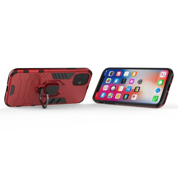 Panther PC + TPU Shockproof Protective Case with Magnetic Ring Holder for iPhone 11