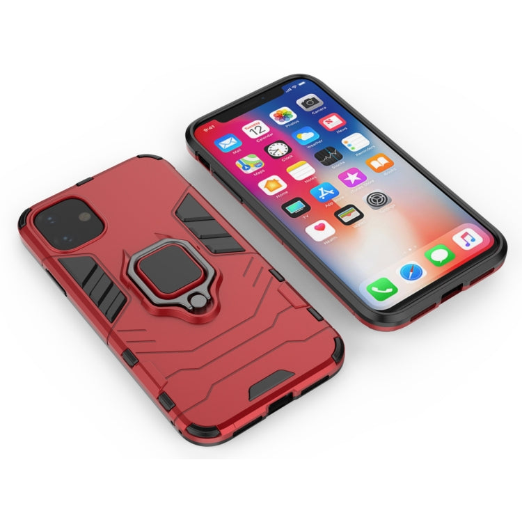 Panther PC + TPU Shockproof Protective Case with Magnetic Ring Holder for iPhone 11