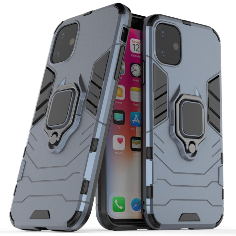 Panther PC + TPU Shockproof Protective Case with Magnetic Ring Holder for iPhone 11