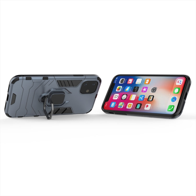 Panther PC + TPU Shockproof Protective Case with Magnetic Ring Holder for iPhone 11