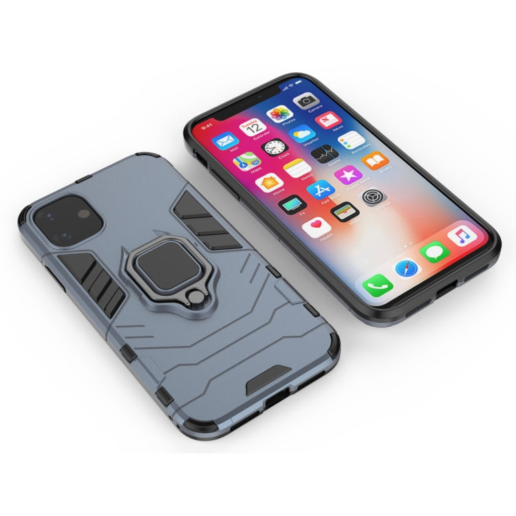 Panther PC + TPU Shockproof Protective Case with Magnetic Ring Holder for iPhone 11