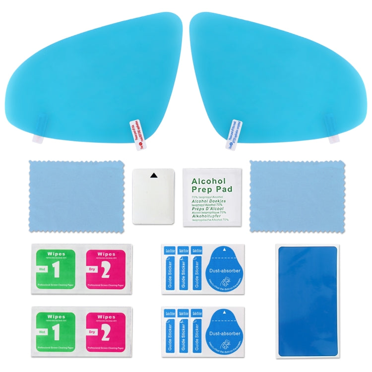 For Peugeot 301 Car PET Rearview Mirror Protective Window Clear Anti-fog Waterproof Rain Shield Film