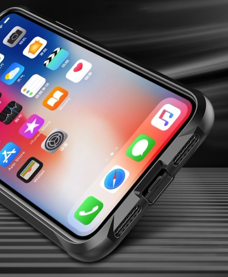For iPhone XS Max PC + TPU Shockproof Protective Case