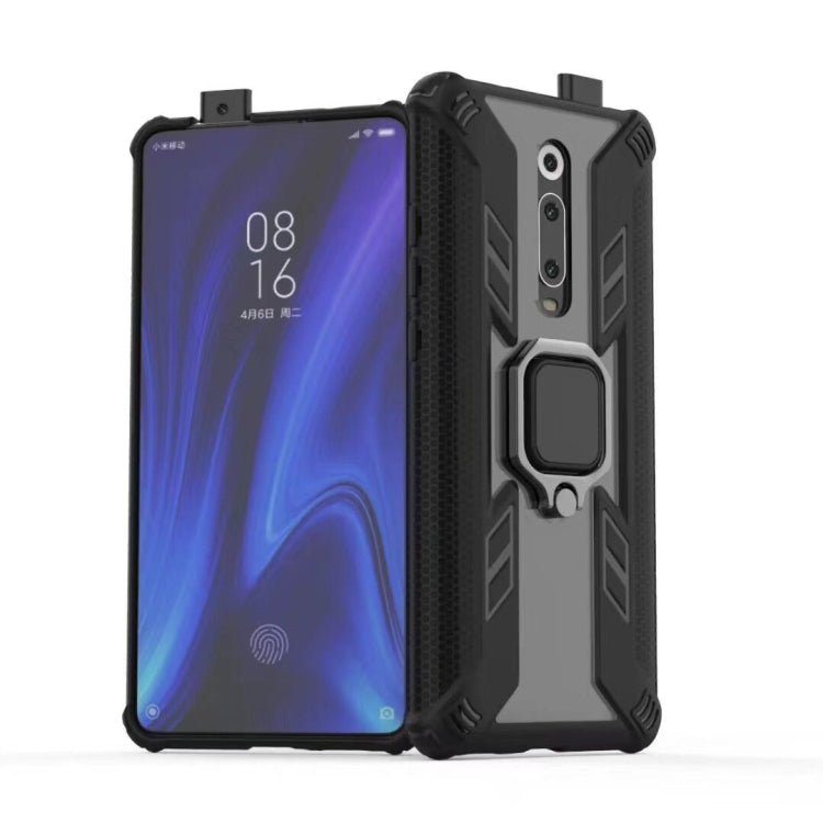 Iron Warrior Shockproof PC + TPU Protective Case with Magnetic Ring Holder for Xiaomi Redmi K20 / 9T