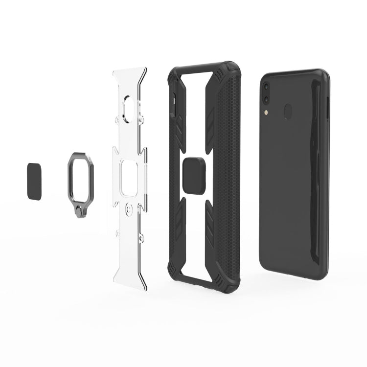 Iron Warrior Shockproof PC + TPU Protective Case with Magnetic Ring Holder for Xiaomi Redmi K20 / 9T