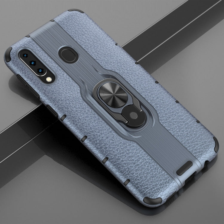 Litchi Texture PC + TPU Combination Case with Magnetic Ring Holder For Galaxy M30