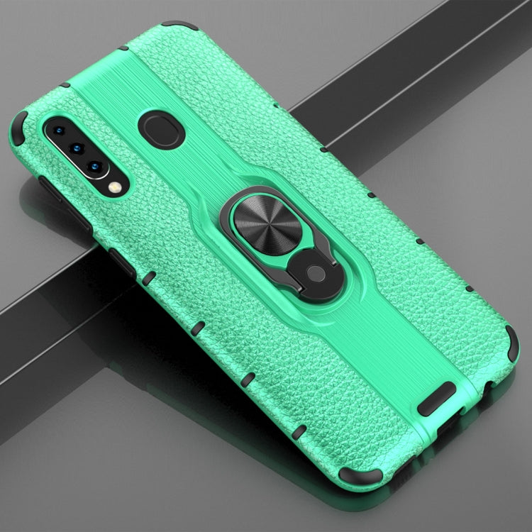 Litchi Texture PC + TPU Combination Case with Magnetic Ring Holder For Galaxy M30