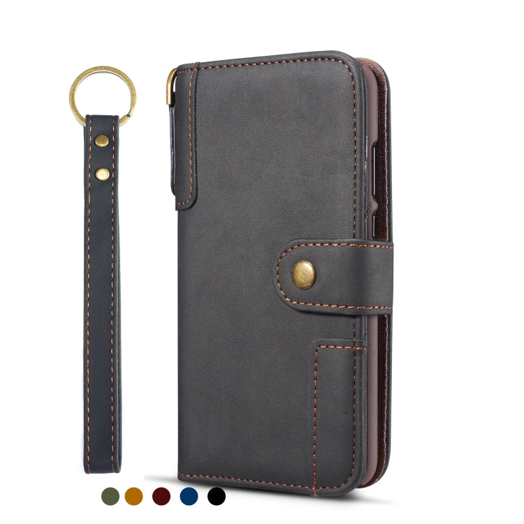 Vintage Cowhide Sling Texture Horizontal Flip Leather Case with Card Slots & Wallet & Holder for Galaxy Note 10+