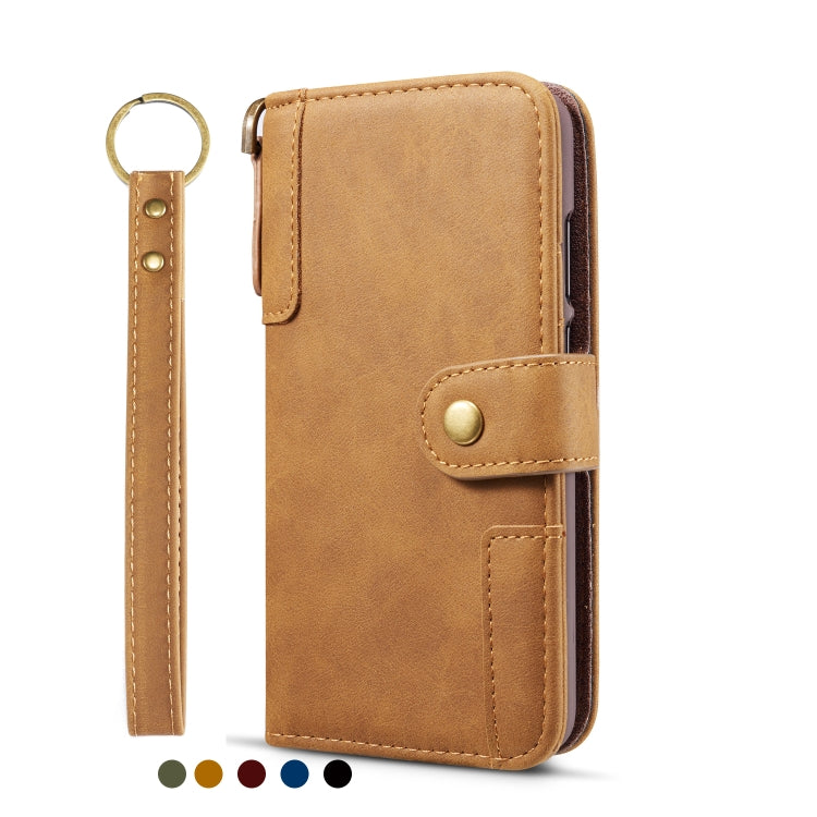 Vintage Cowhide Sling Texture Horizontal Flip Leather Case with Card Slots & Wallet & Holder for Galaxy Note 10+