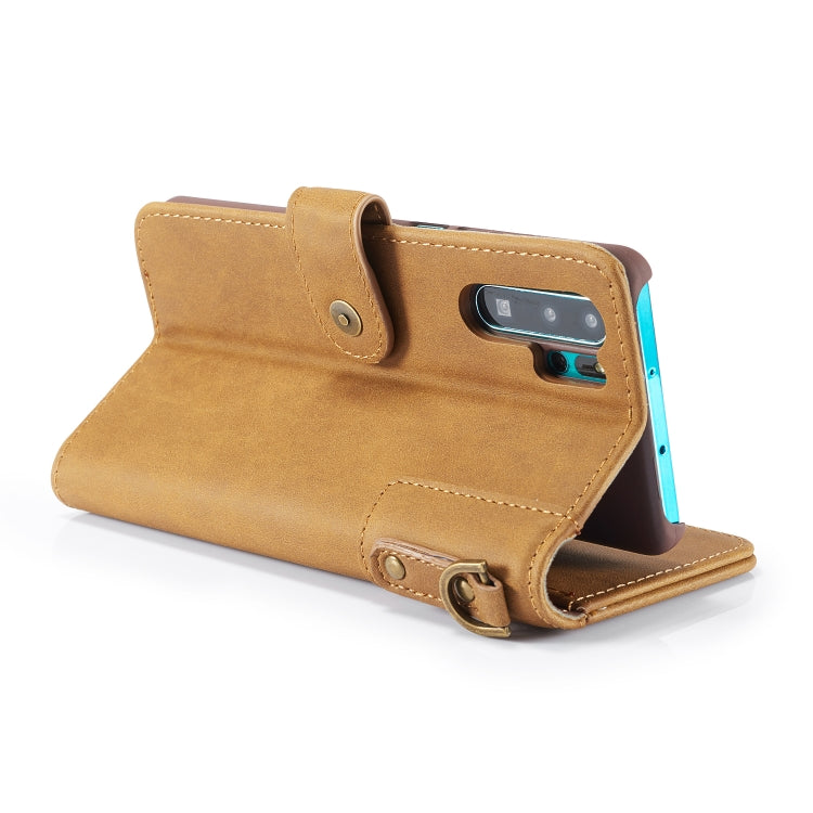 Vintage Cowhide Sling Texture Horizontal Flip Leather Case with Card Slots & Wallet & Holder for Galaxy Note 10+