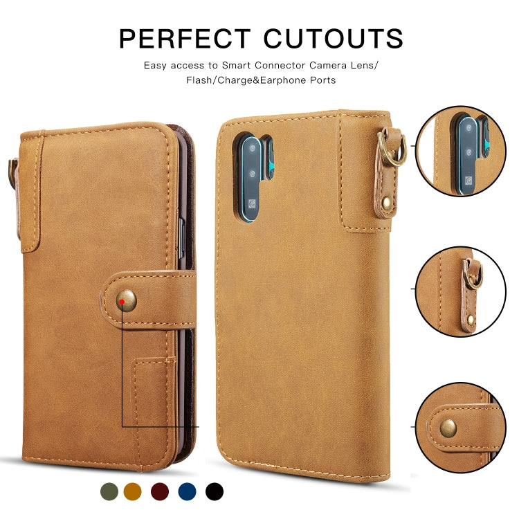 Vintage Cowhide Sling Texture Horizontal Flip Leather Case with Card Slots & Wallet & Holder for Galaxy Note 10+