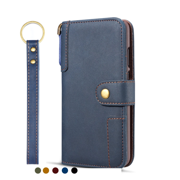 Vintage Cowhide Sling Texture Horizontal Flip Leather Case with Card Slots & Wallet & Holder for Galaxy Note 10+