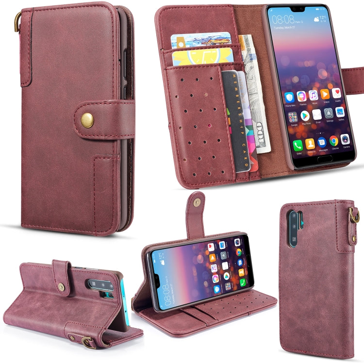 Vintage Cowhide Sling Texture Horizontal Flip Leather Case with Card Slots & Wallet & Holder for Galaxy Note 10+