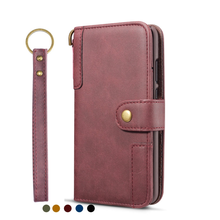 Vintage Cowhide Sling Texture Horizontal Flip Leather Case with Card Slots & Wallet & Holder for Galaxy Note 10+