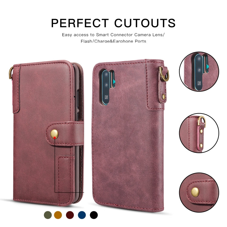 Vintage Cowhide Sling Texture Horizontal Flip Leather Case with Card Slots & Wallet & Holder for Galaxy Note 10+